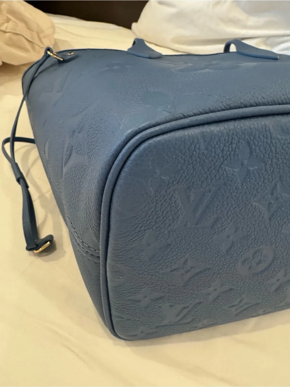 Louis Vuitton Monogram Empreinte Leather Tote in Blue Jean